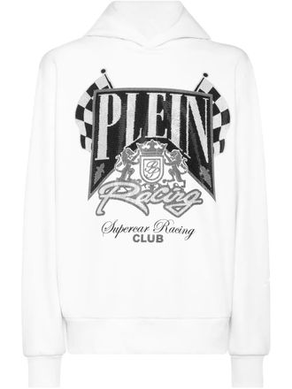 Philipp Plein Racing Club hoodie - White