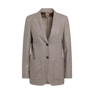 Max Mara Dames, Jassen, Bruin, Maat: M