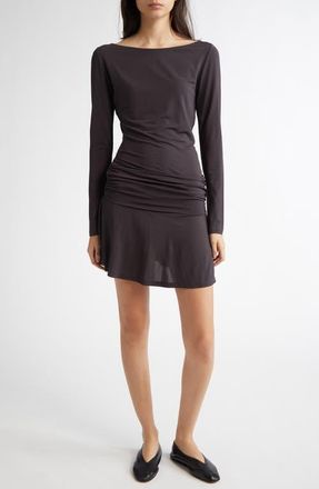 Paloma Wool Salina Ruched Long Sleeve Jersey Dress in Grey at Nordstrom, Size X-Large