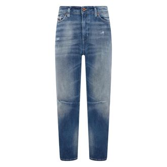 Diesel Slim-fit Jeans, female, Blue, Size: W32 Faded denim jeans, comfort and style