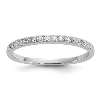 Diamond2Deal 14k White Gold Lab Grown Diamond Wedding Band Ring 0.24Ct Clarity- VS Color- G-H
