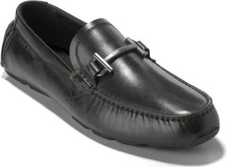 Cole Haan Donohue Grand Bit Driving Shoe in Black /Black at Nordstrom, Size 11.5