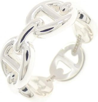 Herm&egrave;s Silver 925 Band Ring (Pre-Owned)