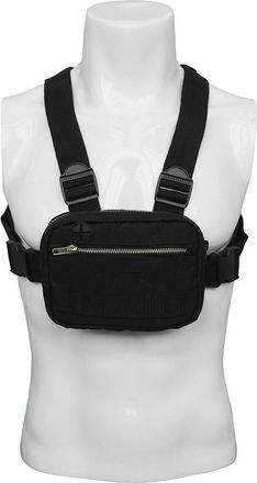 UPKOCH Compact Black Front Pouch Vest Bag for Outdoor Hiking Camping Sports Lightweight Chest Pack for Mobile Phone and Accessories Storage Practical Design 