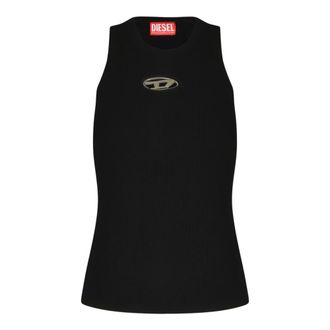 Diesel Sleeveless Tops, female, Black, Size: XS Sleeveless Top