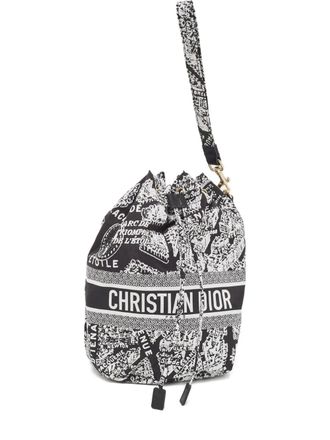 Dior graphic-print mini bag - Black