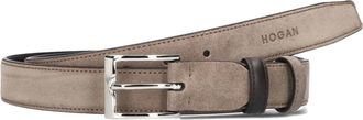Hogan Su&egrave;de Riem - Heren - Riemen - Beige - ONE Size - Su&egrave;de - Accessoires