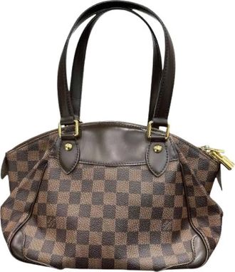 Louis Vuitton Pre-owned Verona Damier Handtas - Dames - Pre-owned - Bruin - Maat: ONE Size Leer