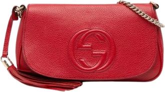 Gucci Pre-owned Cross Body Bags, female, Red, Size: ONE SIZE Pre-owned Crossbody Bag