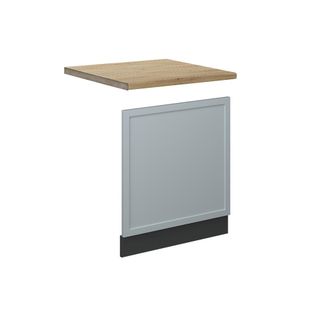 Vicco Panel Frontal Fame-line, Azul Claro-gris, 60 Cm, Et Roble Vicco