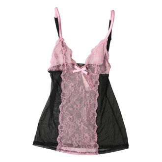 Roberto Cavalli Lingerie Top - Dames - Tops zonder mouwen - Veelkleurig - M - Leer - Tops
