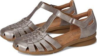 COMFORTIVA Persa Womens Flat Shoes Pewter : 6.5 M (B), Leather