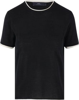 arch4 T-shirt con bordi a contrasto - Nero