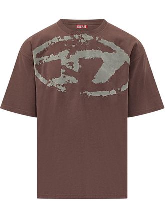 Diesel Dark Brown Graphic T-Shirt