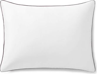 Sunday Citizen Set of 2 Contrast Piping Shams in White/fig at Nordstrom, Size Standard