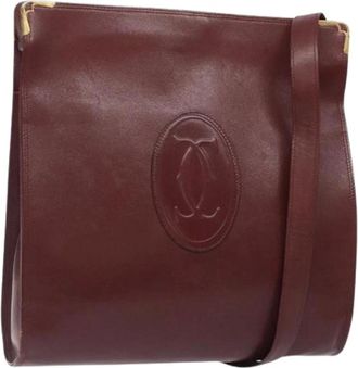 Cartier Pre-owned Cross Body Bags, female, Red, Size: ONE SIZE Pre-owned Vintage Shoulder Bag