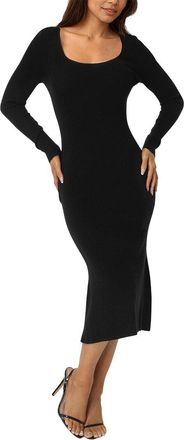 Bebe Long Sleeve Scoop Neck Sweaterdress