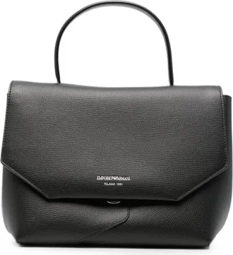 Emporio Armani middelgrote leren handtas