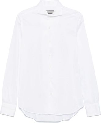 Canali cotton shirt - men - Cotton - XXXL - White