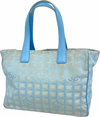 Chanel Blue Nylon Tote Bag (Pre-Owned)