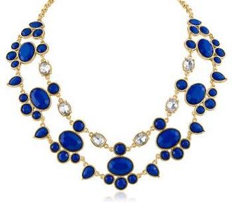 Jardin Baroque Crystal Statement Necklace in Blue/Silver at Nordstrom Rack, Size 19