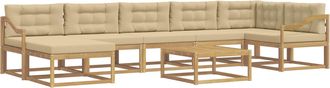 vidaXL Conjunto De Sof&aacute;s De Exterior 8 Uds. Y Beige Vidaxl