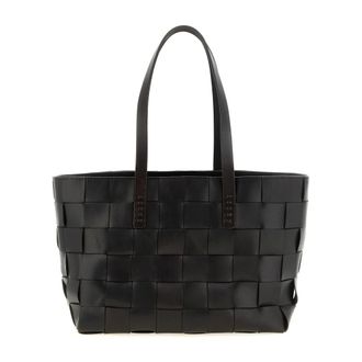 Dragon Diffusion Gevlochten Leren Shopper - Dames - Tassen - Bruin - Maat: ONE Size Leer