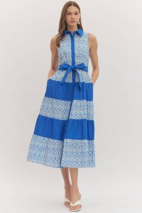 Entro Marina Dress In Blue