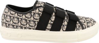 Ferragamo Nataly Calfskin Leather Low-Top Sneakers