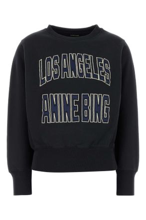 Anine Bing Midnight Blue Cotton Blend Harry Sweatshirt