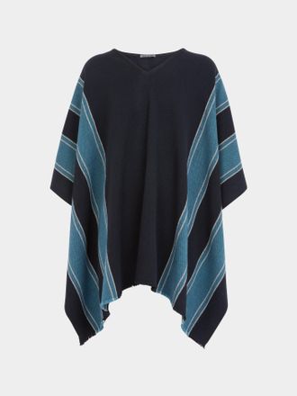 Denis Colomb Mens Cashmere Asymmetric Poncho One Size