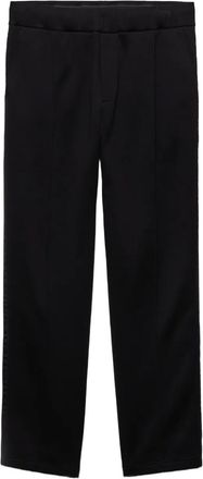 Prada Pantaloni con placca logo - Nero