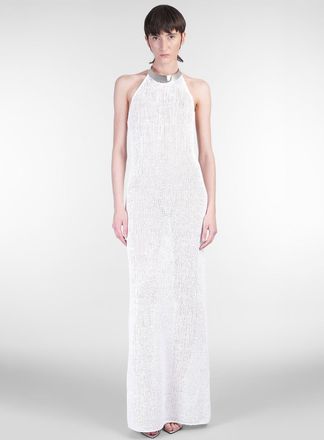 NUÉ Attina Long Dress In White Polyester