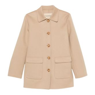 Valentino Caban - Dames - Zomerjassen - Beige - XS - Wol - Jassen