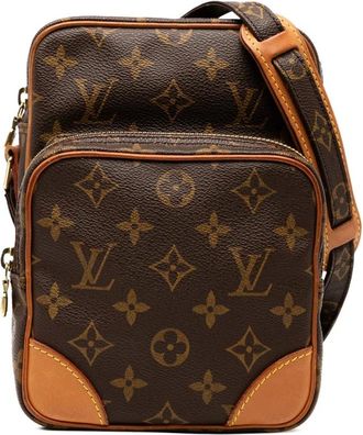 Louis Vuitton Pre-owned Cross Body Bags, female, Brown, Size: ONE SIZE Pre-owned Patterned Canvas Crossbody Bag