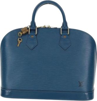Louis Vuitton Pre-owned Handbags, female, Blue, Size: ONE SIZE Pre-owned Leather Handbag