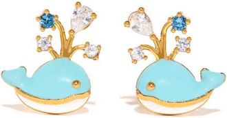 Girls Crew Whale You Be Mine Stud Earrings in Gold at Nordstrom