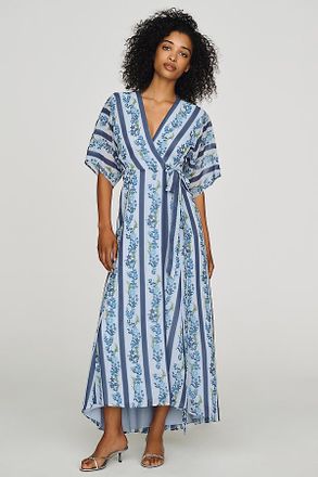 Hutch Iris Strapless Pleated A-Line Midi Dress