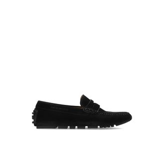Emporio Armani Suede Loafers - Heren - Loafers - Zwart - 44 EU - Leer - Schoenen