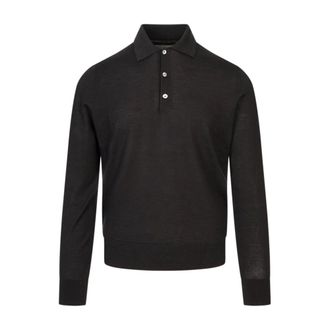 Canali Tops, Heren, Zwart, XL, Wol, Maglia Mk 02174