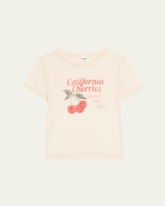 Re/Done Cherries Tiny Tee