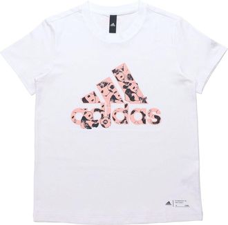 adidas (WMNS) adidas China T-Shirt Asia Sizing White Pink H58191