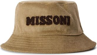 Missoni Cord Logo Bucket Hat - male - Missoni - Accessories - Beige - ONE SIZE - Accessories