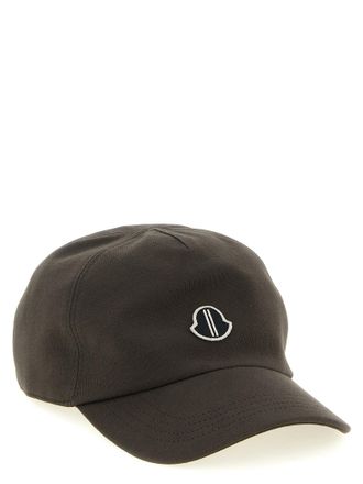 Rick Owens Logo-Embroidered Cotton Baseball Cap - Charcoal