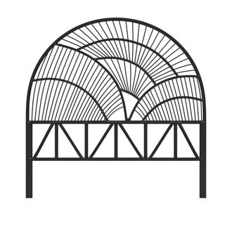 Rendez-Vous D&eacute;co Cabecero de cama en rat&aacute;n negro 140 cm