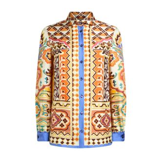 Etro Dames, Blouses & Shirts, Veelkleurig, Maat: XL Zijde