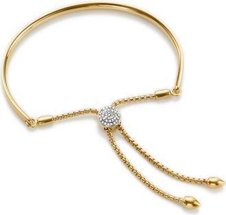 Monica Vinader Fiji Diamond Toggle Petite Bracelet, Gold Vermeil on Silver