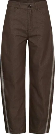 Saint Tropez Celest SZ Wide Leg Pants - Trousers - Mujer - Marr&oacute;n - S