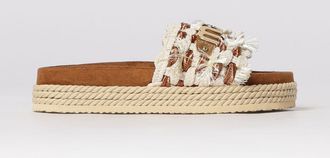 Mou Sandalo Monoband Mou in tessuto intrecciato