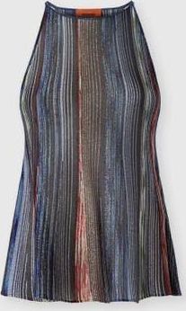 Missoni Sleeveless Ribbed Viscose Lam&eacute; Top in Multicoloured at Nordstrom, Size 36